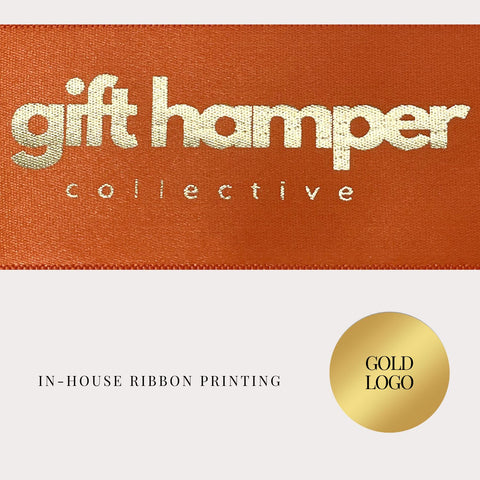 Orange Ribbon/Gold Print