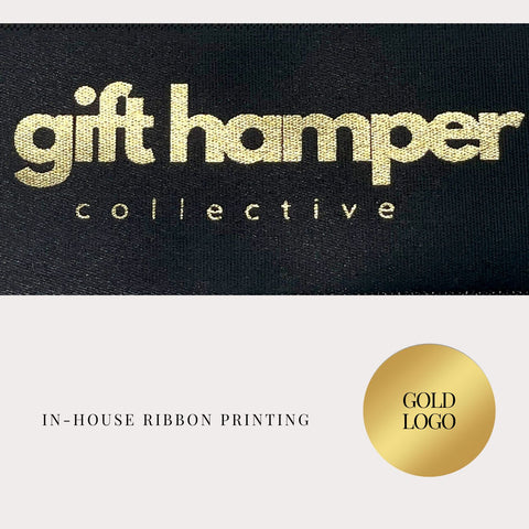 Black Ribbon/Gold Print