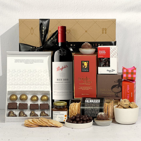 Byron Bay Gifts EM GIFT HAMPERS ***NEW*** Penfolds Premium Bin 389 Hamper