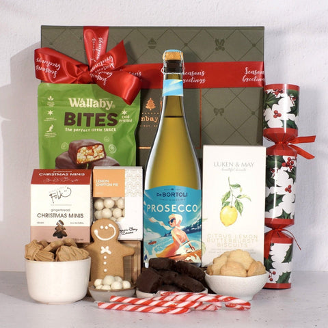 Byron Bay Gifts EM GIFT HAMPERS Prosecco Christmas Hamper